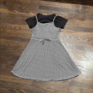 Stylish Black and White Kids Dress